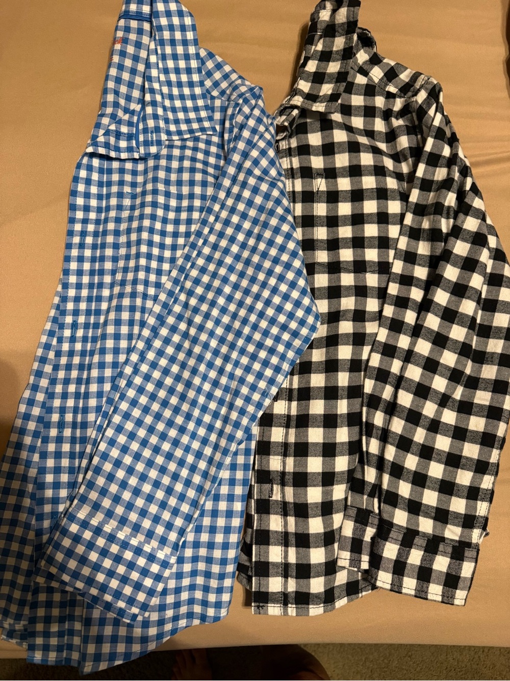 Cat & Jack Boys Blue & Black Gingham Button-Down Shirts (2 Pack)
